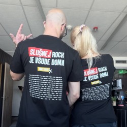 Slušnej rock je všude doma - pánské triko