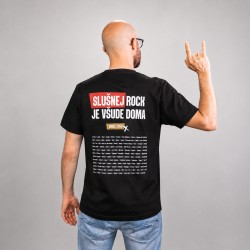 Slušnej rock je všude doma - pánské triko