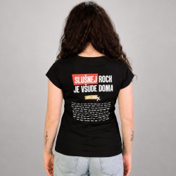 Slušnej rock je všude doma - dámské triko